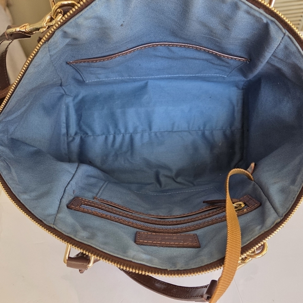 Dooney & Bourke Mink Patent Leather Handbag - Picture 6 of 16